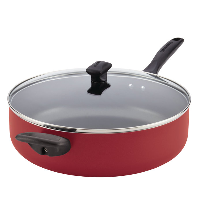 Farberware 6 qt. NonStick Aluminum Saute Pan with Lid & Reviews Wayfair